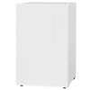HOMCOM 4.5 Cu.Ft Mini Freezer for Dorm, Reversible Door Refrigerator with Freezer, Wheels, -15.8F to 32F, White