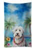 Old English Sheepdog Luau Kitchen Towel Dish Cloths Guest Hand Towel Decorative Bathroom Towel for Face,Tea, Dishcloth, Kitchen and Bath