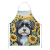 Havanese in Sunflowers Apron Cooking Kitchen Server Baking Crafts Gardening for Adult Women Men, Unisex, Large, Multicolor