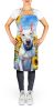 NEW English Bull Terrier in Sunflowers Apron Cooking Kitchen Server Baking Crafts Gardening for Adult Women Men, Unisex, Large, Multicolor
