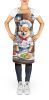 Shiba Inu The Chef Apron Cooking Kitchen Server Baking Crafts Gardening for Adult Women Men, Unisex, Large, Multicolor