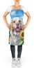 Clumber Spaniel in Sunflowers Apron Cooking Kitchen Server Baking Crafts Gardening for Adult Women Men, Unisex, Large, Multicolor