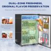 HOMCOM 4.5 Cu.Ft Mini Freezer for Dorm, Single Door Refrigerator with Freezer, Adjustable Thermostat, Black
