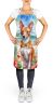 Basenji Luau Apron Cooking Kitchen Server Baking Crafts Gardening for Adult Women Men, Unisex, Large, Multicolor