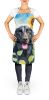 Flat-Coated Retriever in Sunflowers Apron Cooking Kitchen Server Baking Crafts Gardening for Adult Women Men, Unisex, Large, Multicolor