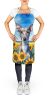 Italian Greyhound in Sunflowers Apron Cooking Kitchen Server Baking Crafts Gardening for Adult Women Men, Unisex, Large, Multicolor