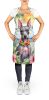 American Hairless Terrier Luau Apron Cooking Kitchen Server Baking Crafts Gardening for Adult Women Men, Unisex, Large, Multicolor
