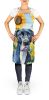 Great Dane in Sunflowers Apron Cooking Kitchen Server Baking Crafts Gardening for Adult Women Men, Unisex, Large, Multicolor