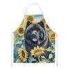 Chow Chow in Sunflowers Apron Cooking Kitchen Server Baking Crafts Gardening for Adult Women Men, Unisex, Large, Multicolor