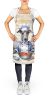 Greyhound The Chef Apron Cooking Kitchen Server Baking Crafts Gardening for Adult Women Men, Unisex, Large, Multicolor